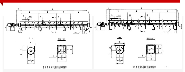 管狀螺旋輸送機規(guī)格